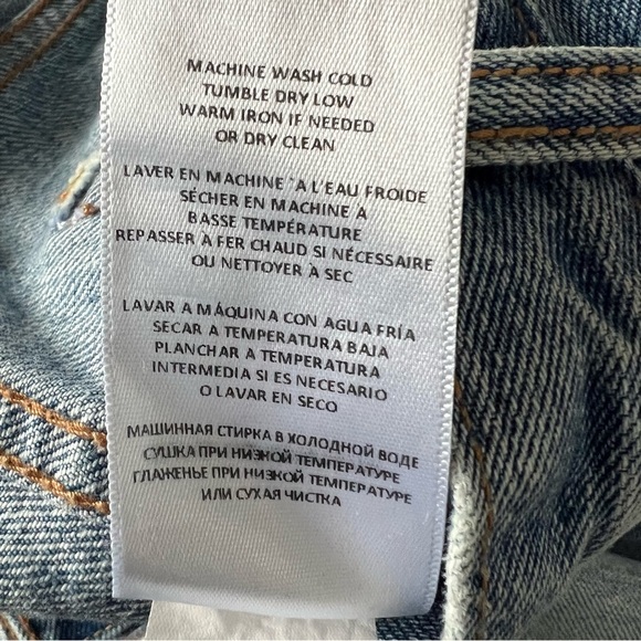 Re/Done 70's Pocket Wide Leg Jeans in Vintage Fade - Picture 6 of 7